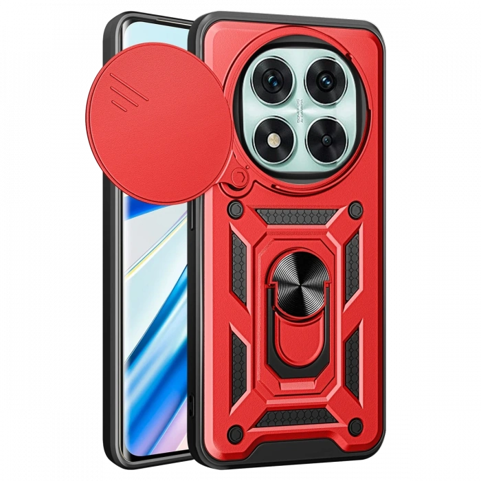 Newface Xiaomi Redmi Note 14 Pro 5G Kılıf Pars Lens Yüzüklü Silikon