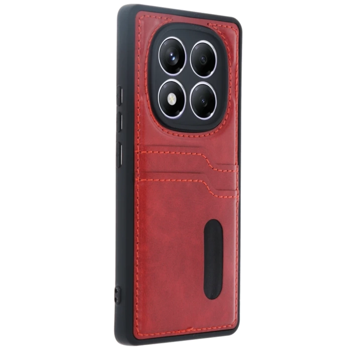Newface Xiaomi Redmi Note 14 Pro 5G Kılıf Sara Kartvizitli Deri Kılıf