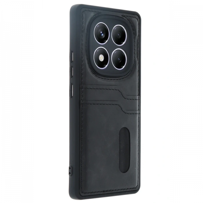 Xiaomi Redmi Note 14 Pro 5G Kılıf Sara Kartvizitli Deri Kılıf