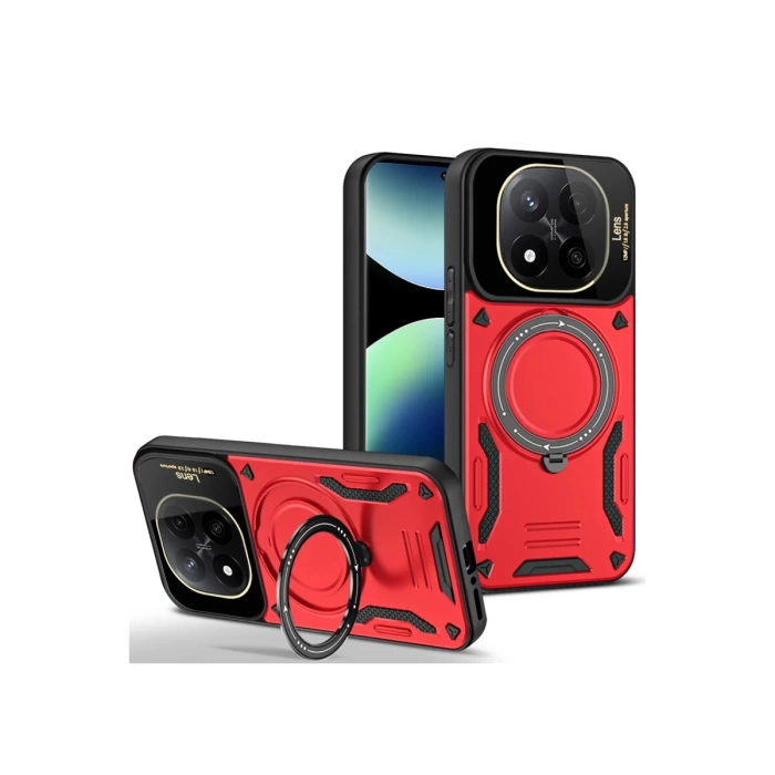 Newface Xiaomi Redmi Note 14 Pro Plus Kılıf Joy Lens Standlı Kapak