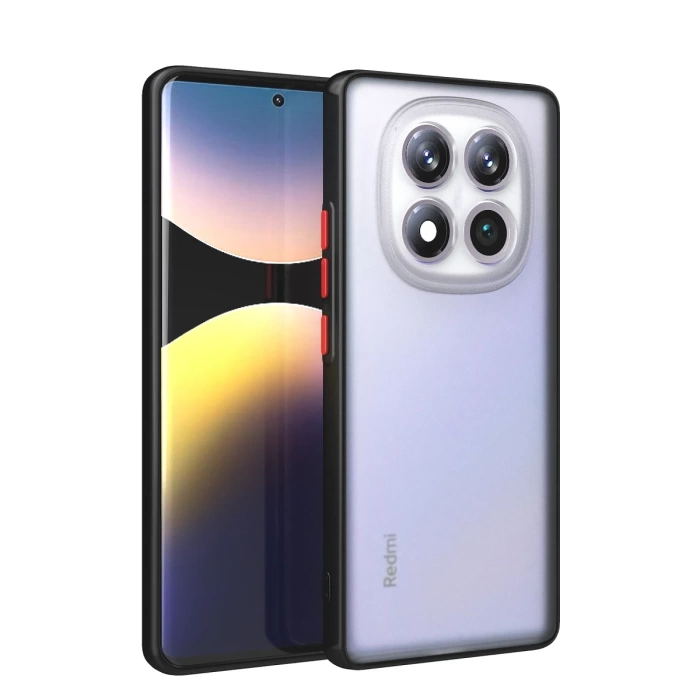 Newface Xiaomi Redmi Note 14 Pro Plus Kılıf Montreal Silikon Kapak - Siyah