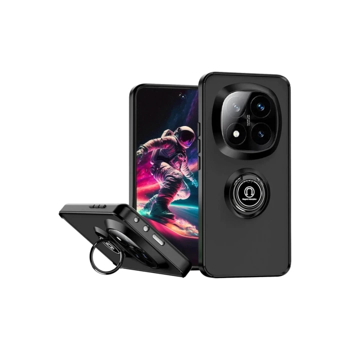 Newface Xiaomi Redmi Note 14 Pro Plus Kılıf Montreal Yüzüklü Silikon Kapak