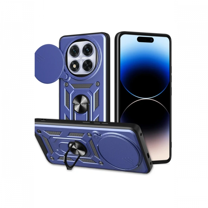 Newface Xiaomi Redmi Note 14 Pro Plus Kılıf Pars Lens Yüzüklü Silikon