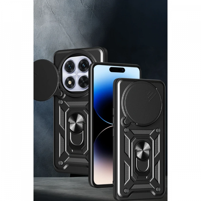 Newface Xiaomi Redmi Note 14 Pro Plus Kılıf Pars Lens Yüzüklü Silikon