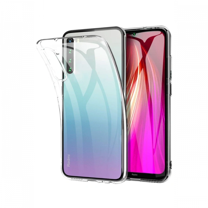 Newface Xiaomi Redmi Note 8 Kılıf Lüx Şeffaf Silikon