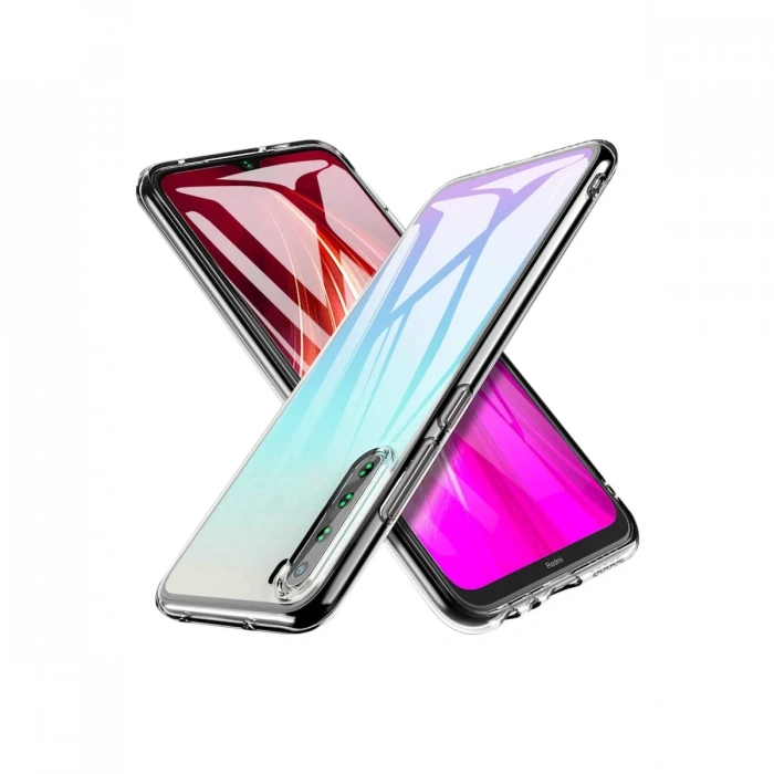 Newface Xiaomi Redmi Note 8 Kılıf Lüx Şeffaf Silikon