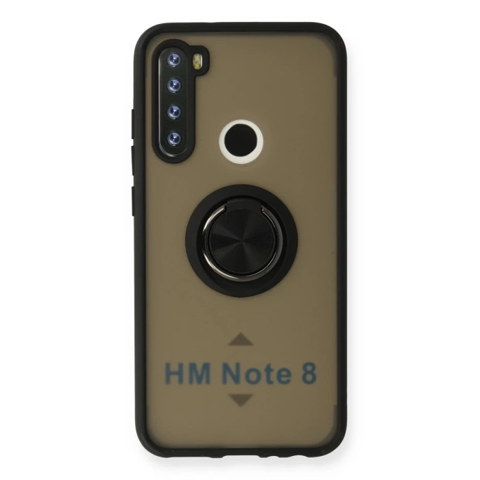 Newface Xiaomi Redmi Note 8 Kılıf Montreal Yüzüklü Silikon Kapak