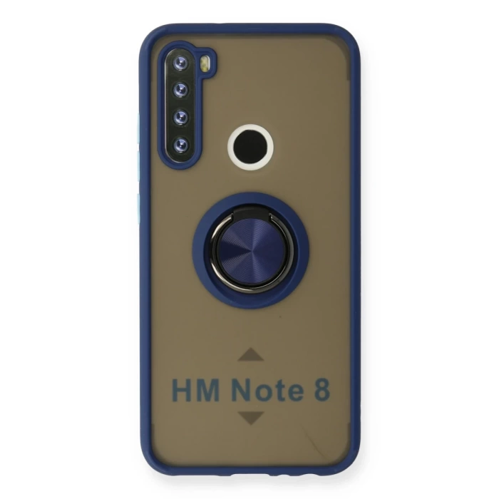 Newface Xiaomi Redmi Note 8 Kılıf Montreal Yüzüklü Silikon Kapak