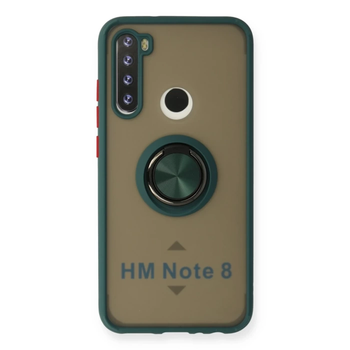 Newface Xiaomi Redmi Note 8 Kılıf Montreal Yüzüklü Silikon Kapak