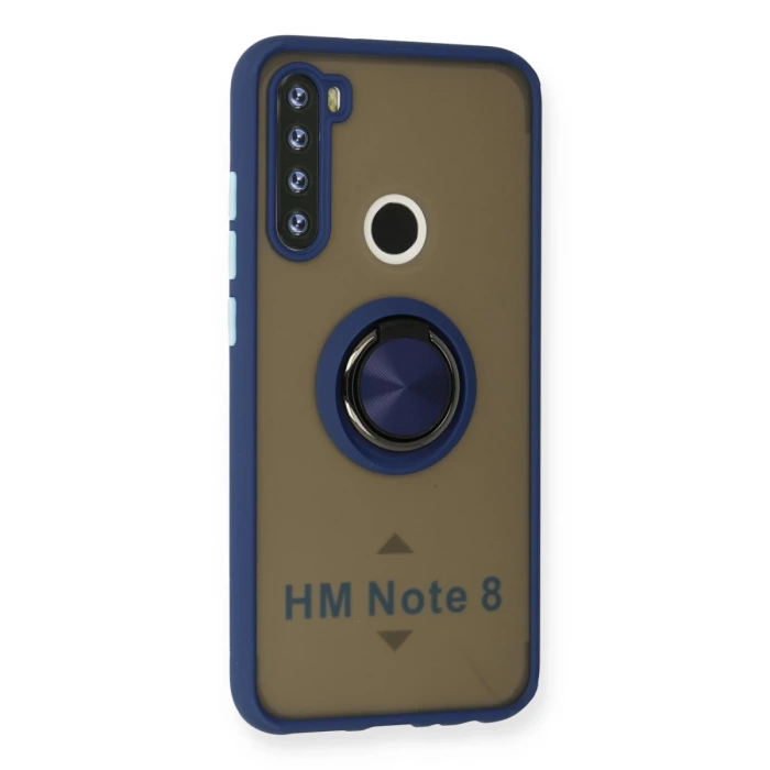 Newface Xiaomi Redmi Note 8 Kılıf Montreal Yüzüklü Silikon Kapak