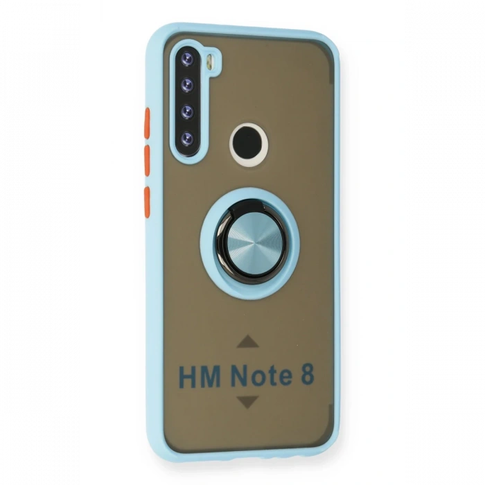 Newface Xiaomi Redmi Note 8 Kılıf Montreal Yüzüklü Silikon Kapak