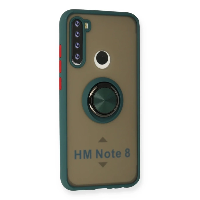 Newface Xiaomi Redmi Note 8 Kılıf Montreal Yüzüklü Silikon Kapak