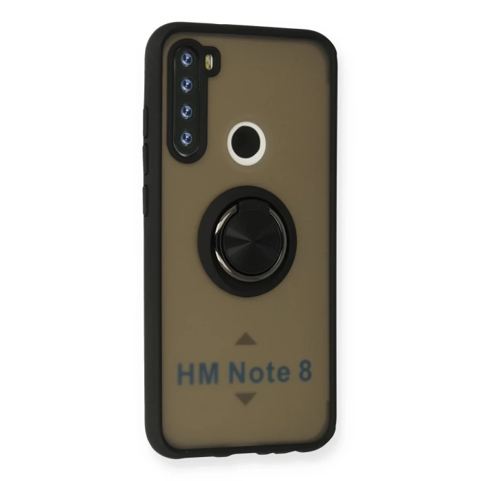 Newface Xiaomi Redmi Note 8 Kılıf Montreal Yüzüklü Silikon Kapak