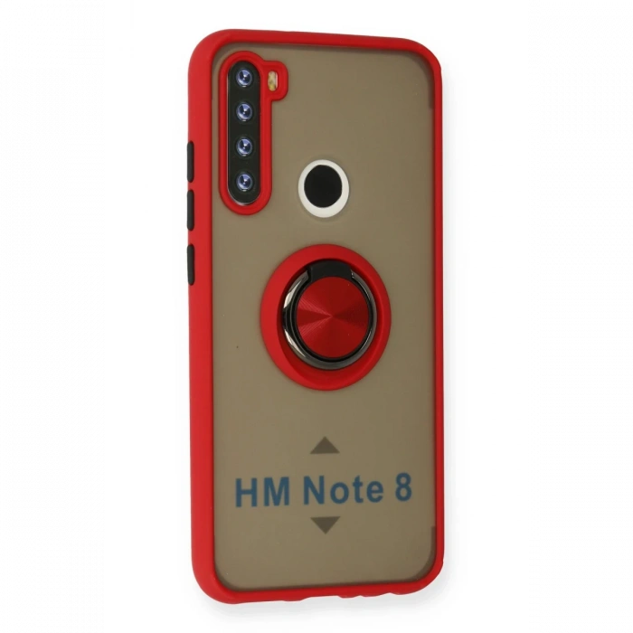 Newface Xiaomi Redmi Note 8 Kılıf Montreal Yüzüklü Silikon Kapak