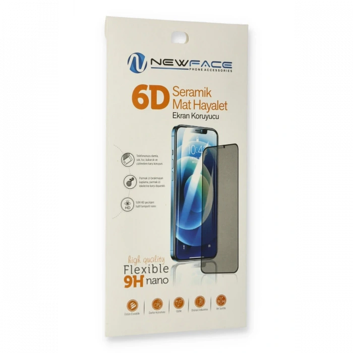 Newface Xiaomi Redmi Note 8 Pro 6D Mat Seramik Hayalet Nano Ekran Koruyucu
