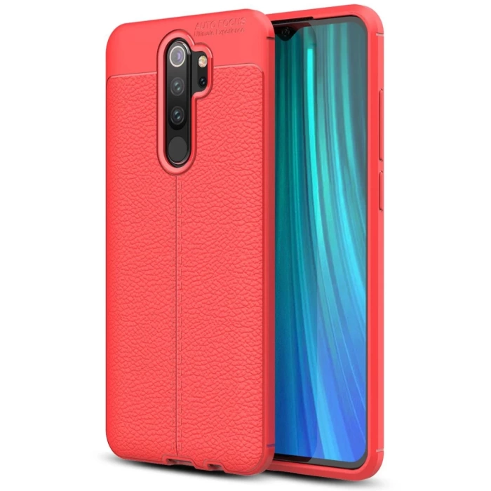 Newface Xiaomi Redmi Note 8 Pro Kılıf Auto Focus Kapak - Kırmızı