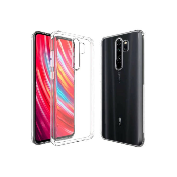 Newface Xiaomi Redmi Note 8 Pro Kılıf Lüx Şeffaf Silikon