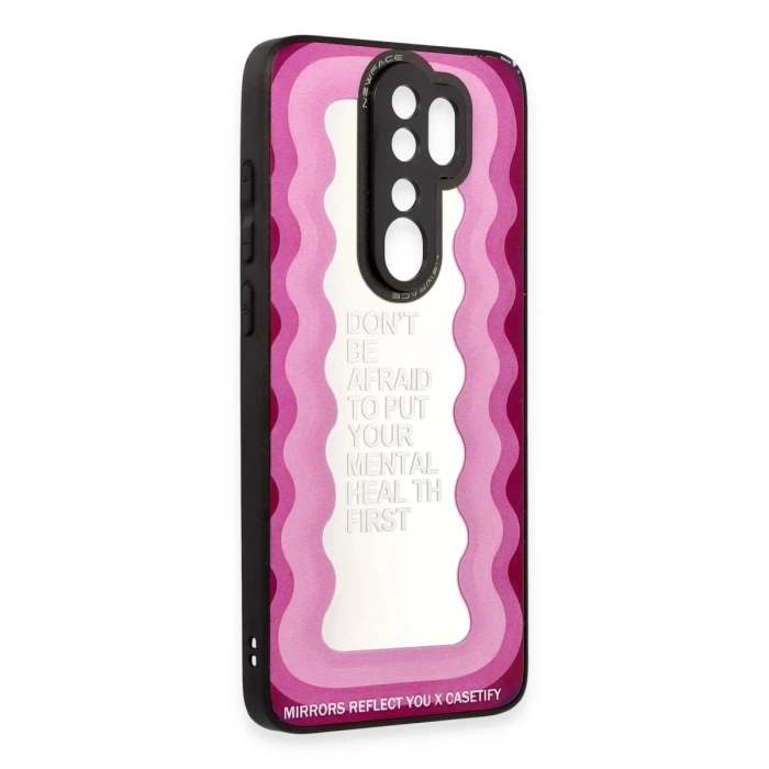 Newface Xiaomi Redmi Note 8 Pro Kılıf Mirror Desenli Kapak