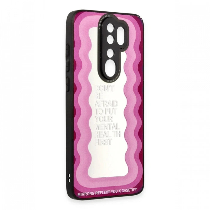 Newface Xiaomi Redmi Note 8 Pro Kılıf Mirror Desenli Kapak