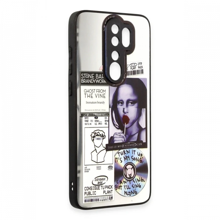 Newface Xiaomi Redmi Note 8 Pro Kılıf Mirror Desenli Kapak