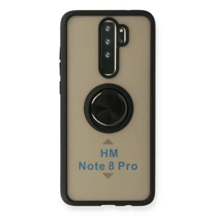 Newface Xiaomi Redmi Note 8 Pro Kılıf Montreal Yüzüklü Silikon Kapak