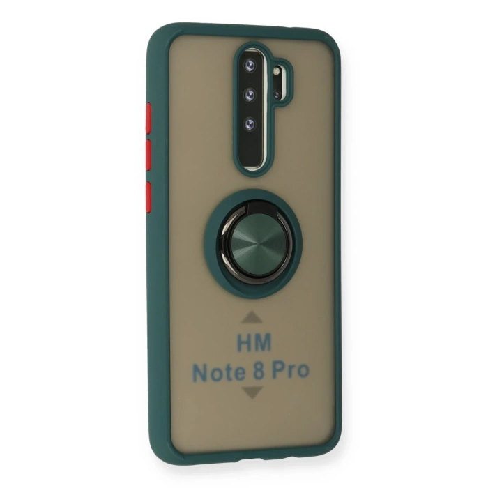 Newface Xiaomi Redmi Note 8 Pro Kılıf Montreal Yüzüklü Silikon Kapak
