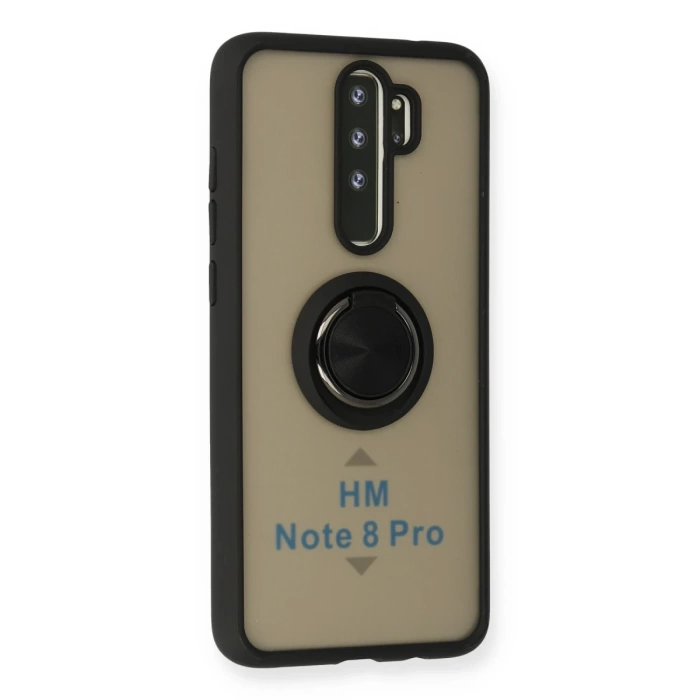 Newface Xiaomi Redmi Note 8 Pro Kılıf Montreal Yüzüklü Silikon Kapak
