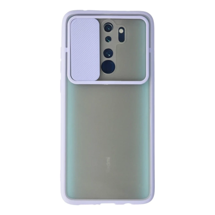 Newface Xiaomi Redmi Note 8 Pro Kılıf Palm Buzlu Kamera Sürgülü Silikon