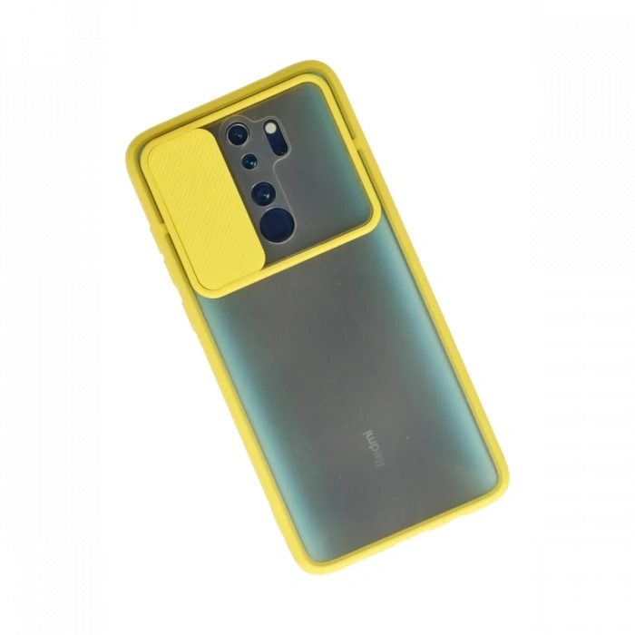 Newface Xiaomi Redmi Note 8 Pro Kılıf Palm Buzlu Kamera Sürgülü Silikon