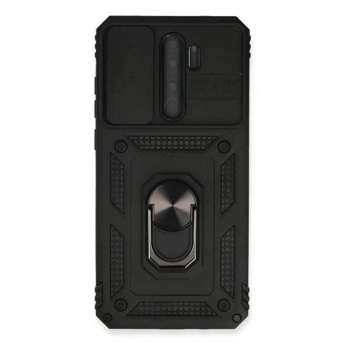 Newface Xiaomi Redmi Note 8 Pro Kılıf Pars Lens Yüzüklü Silikon