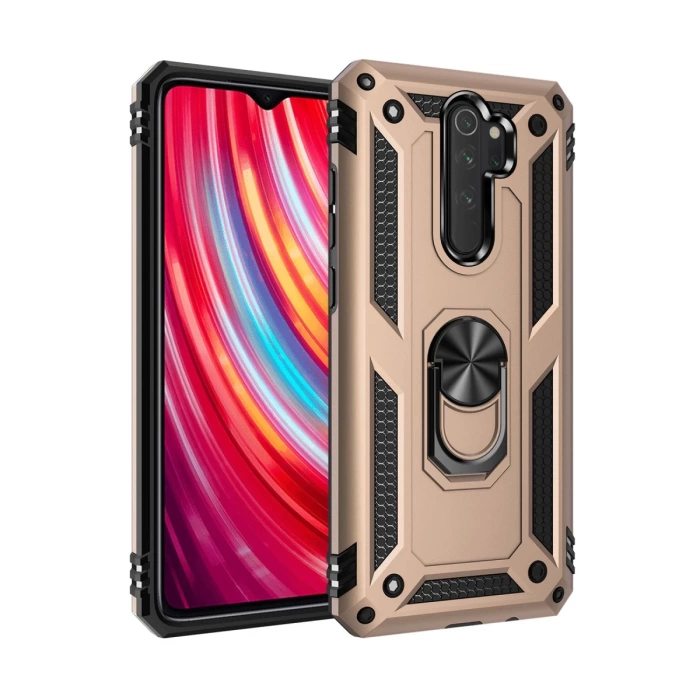Newface Xiaomi Redmi Note 8 Pro Kılıf Sofya Yüzüklü Silikon Kapak