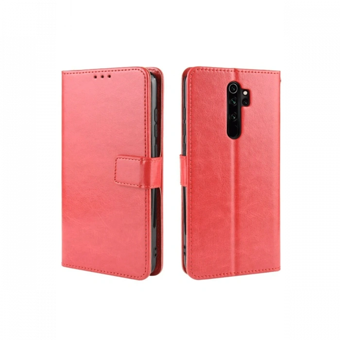 Xiaomi Redmi Note 8 Pro Kılıf Trend S Plus Kapaklı Kılıf - Kırmızı