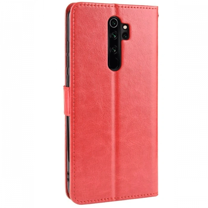 Newface Xiaomi Redmi Note 8 Pro Kılıf Trend S Plus Kapaklı Kılıf - Kırmızı