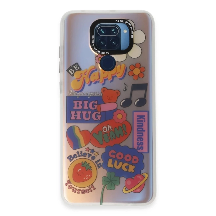 Newface Xiaomi Redmi Note 9 Kılıf Estoril Desenli Kapak