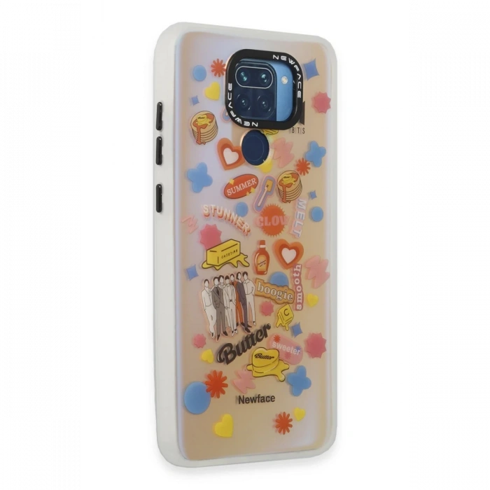 Newface Xiaomi Redmi Note 9 Kılıf Estoril Desenli Kapak