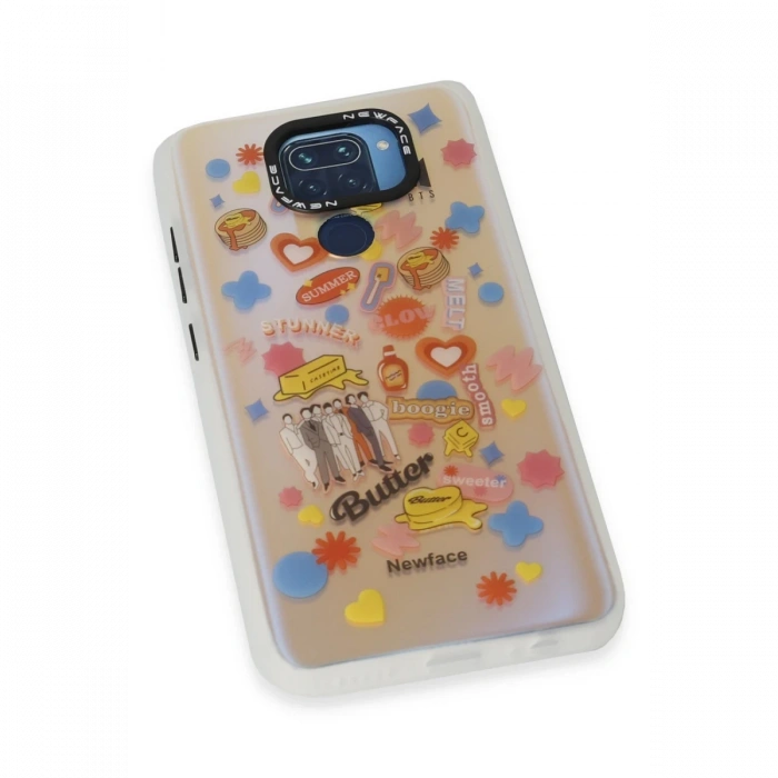 Newface Xiaomi Redmi Note 9 Kılıf Estoril Desenli Kapak