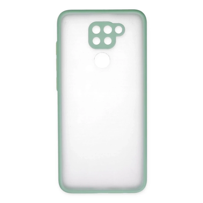 Newface Xiaomi Redmi Note 9 Kılıf Montreal Silikon Kapak - Turkuaz