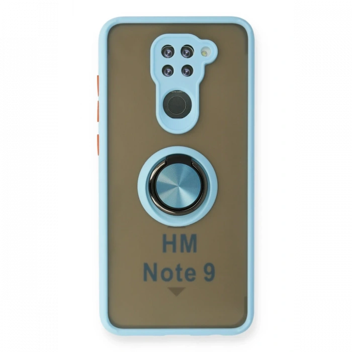 Newface Xiaomi Redmi Note 9 Kılıf Montreal Yüzüklü Silikon Kapak