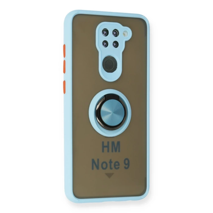 Newface Xiaomi Redmi Note 9 Kılıf Montreal Yüzüklü Silikon Kapak