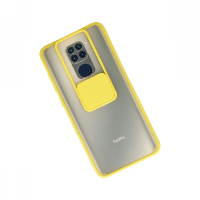 Newface Xiaomi Redmi Note 9 Kılıf Palm Buzlu Kamera Sürgülü Silikon
