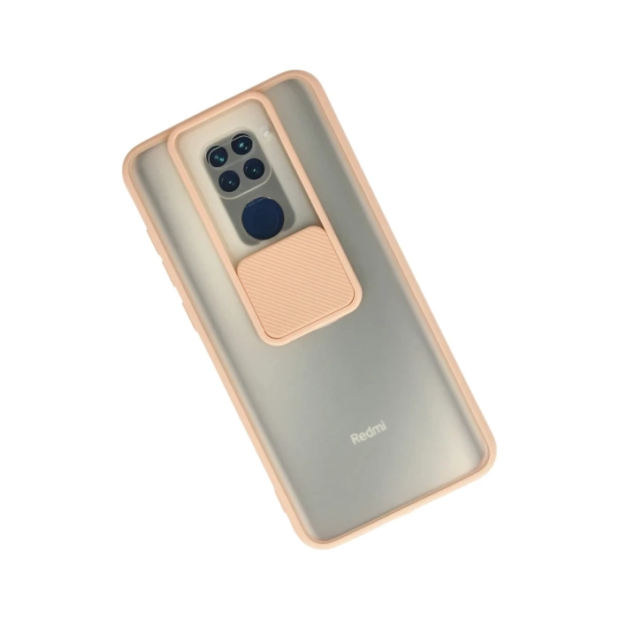 Newface Xiaomi Redmi Note 9 Kılıf Palm Buzlu Kamera Sürgülü Silikon