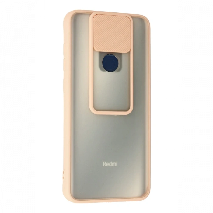 Newface Xiaomi Redmi Note 9 Kılıf Palm Buzlu Kamera Sürgülü Silikon