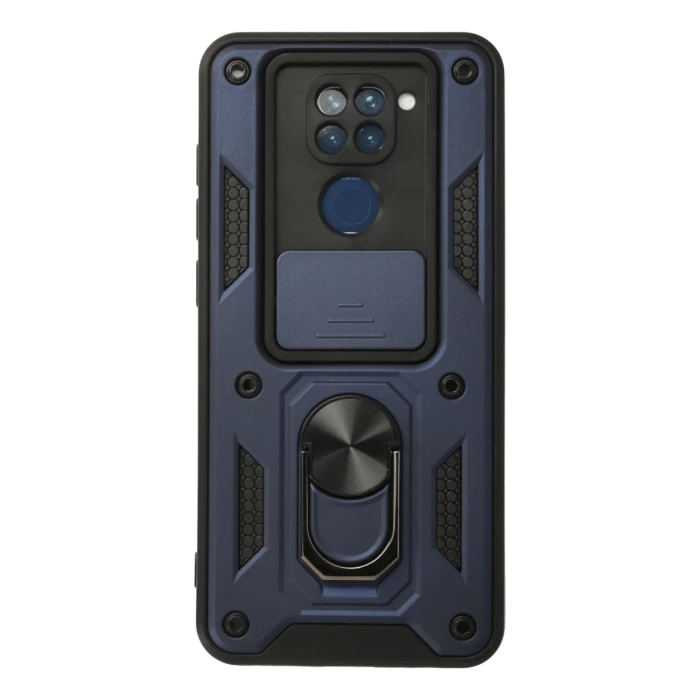 Newface Xiaomi Redmi Note 9 Kılıf Pars Lens Yüzüklü Silikon