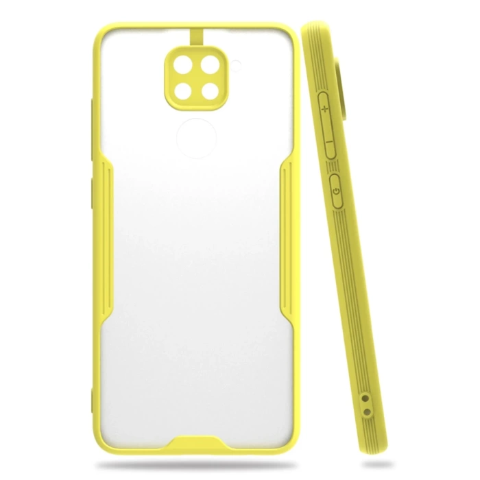 Newface Xiaomi Redmi Note 9 Kılıf Platin Silikon