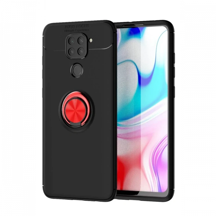 Newface Xiaomi Redmi Note 9 Kılıf Range Yüzüklü Silikon