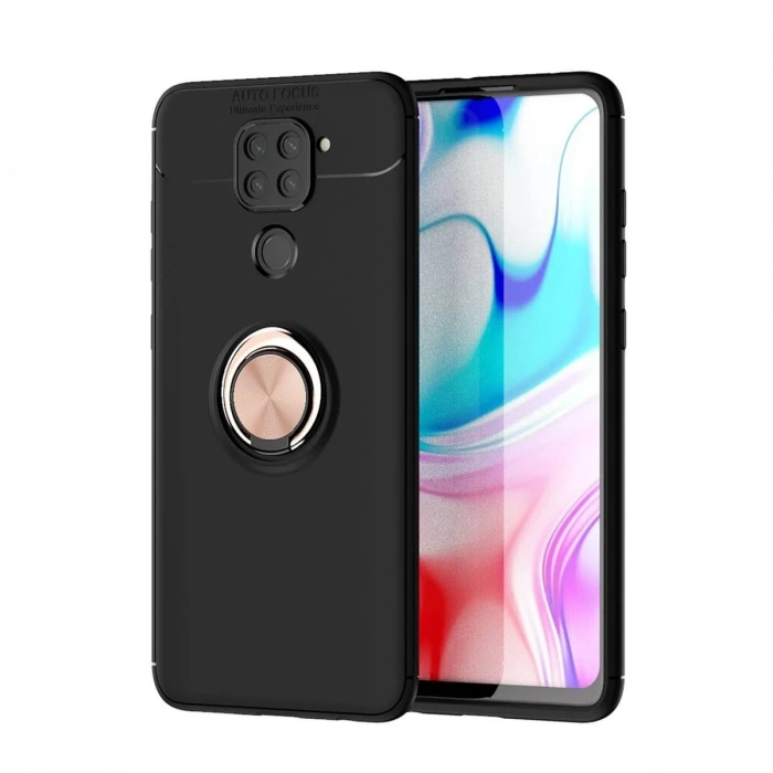 Newface Xiaomi Redmi Note 9 Kılıf Range Yüzüklü Silikon