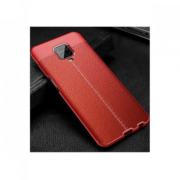 Newface Xiaomi Redmi Note 9 Pro Kılıf Auto Focus Kapak - Kırmızı