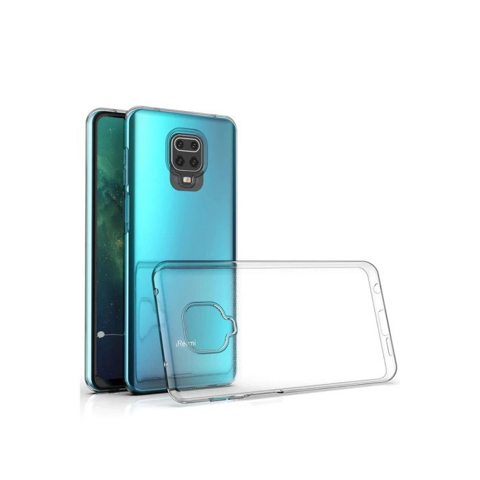 Newface Xiaomi Redmi Note 9 Pro Kılıf Lüx Şeffaf Silikon - Şeffaf