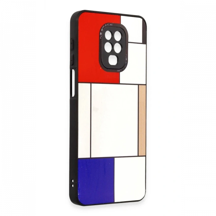 Newface Xiaomi Redmi Note 9 Pro Kılıf Mirror Desenli Kapak
