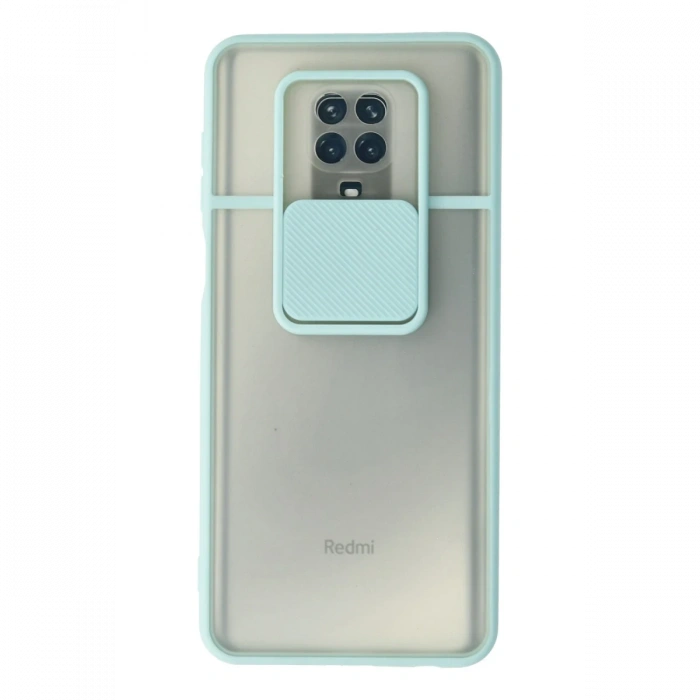 Newface Xiaomi Redmi Note 9 Pro Kılıf Palm Buzlu Kamera Sürgülü Silikon